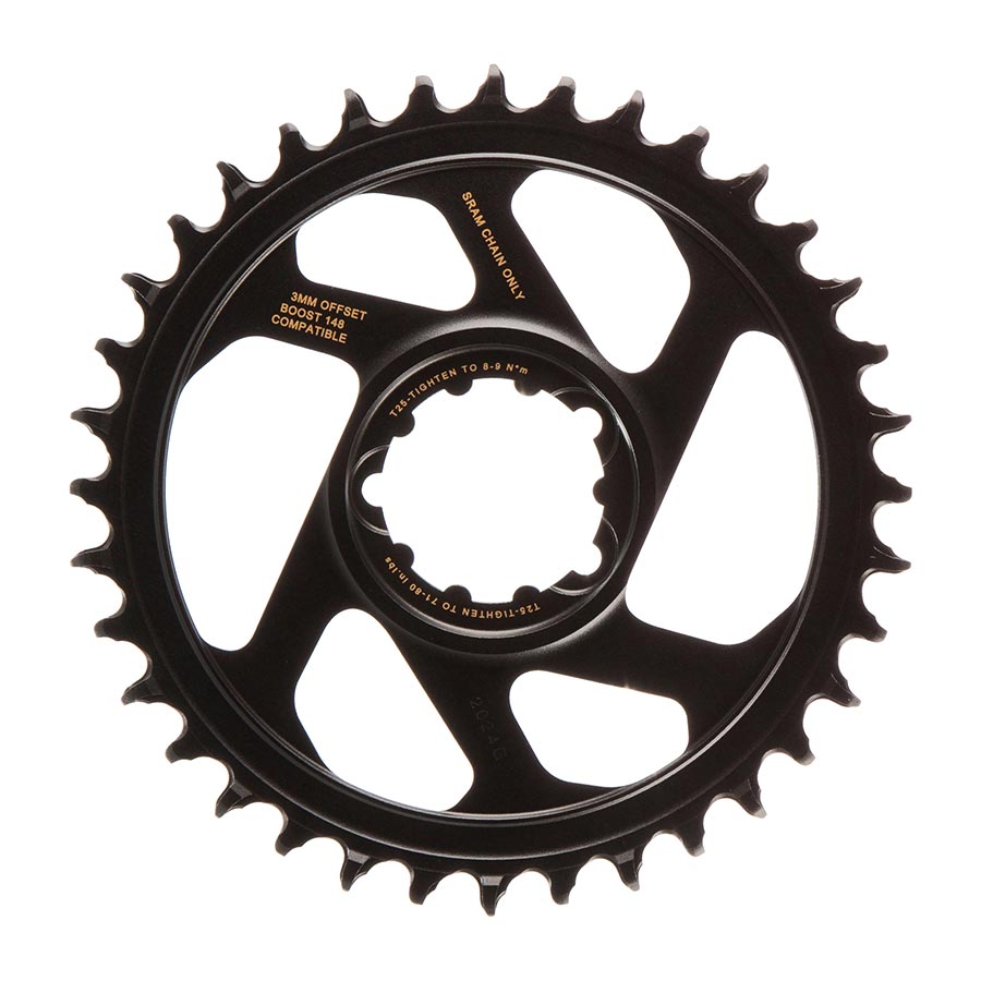 SRAM, X-Sync, 3mm offset, 30T, 12sp., BCD: Direct Mount, Single Chainring, Aluminum, Black