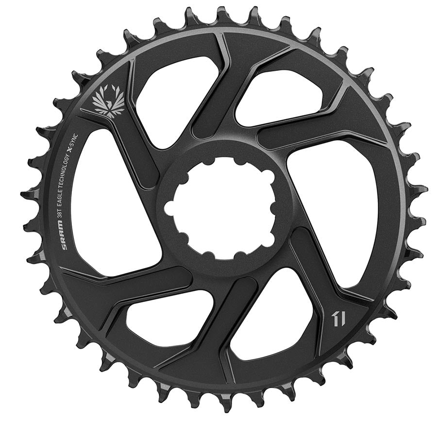 SRAM, X-Sync, 3mm offset, 30T, 12sp., BCD: Direct Mount, Single Chainring, Aluminum, Black