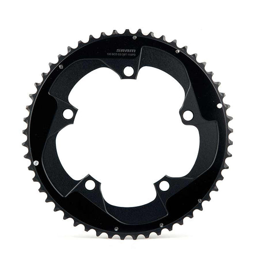 SRAM, Red B2, 53T, 11sp, BCD: 130mm, Chainring, Aluminum, Black