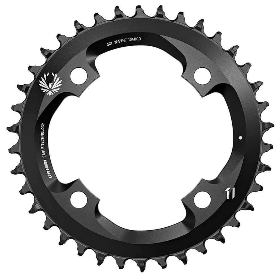 SRAM, X-SYNC 2, 32 Chainring, 12sp, BCD: 104, Aluminum, Black