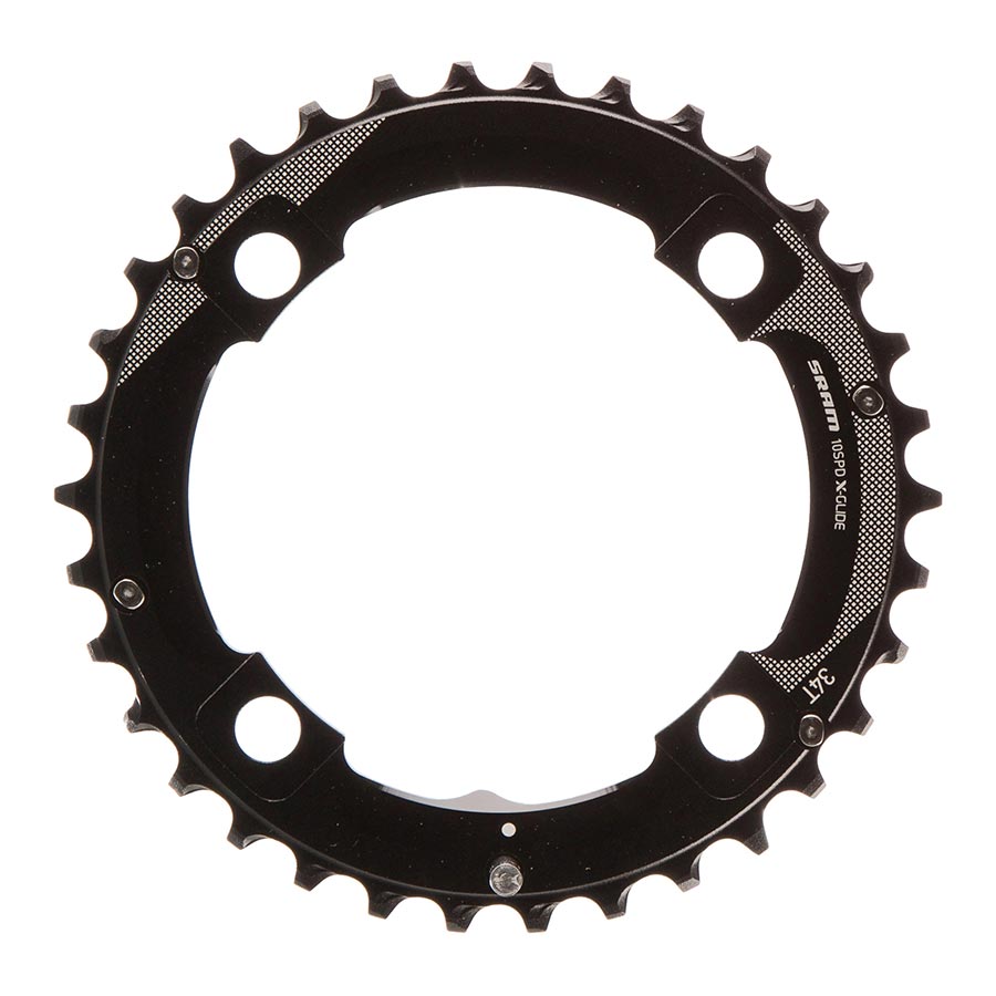 SRAM, 34T Chainring, 10sp, BCD: 104, Aluminum, Black