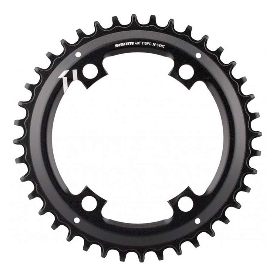 SRAM, X-Sync Asymmetric, 40T Chainring, 11sp, BCD: 110, Aluminum, Black