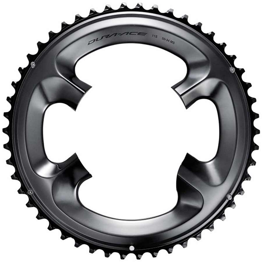 Shimano, Dura Ace FC-R9100, 53T Chainring, MW, 11sp, BCD: 110, Aluminum, Black