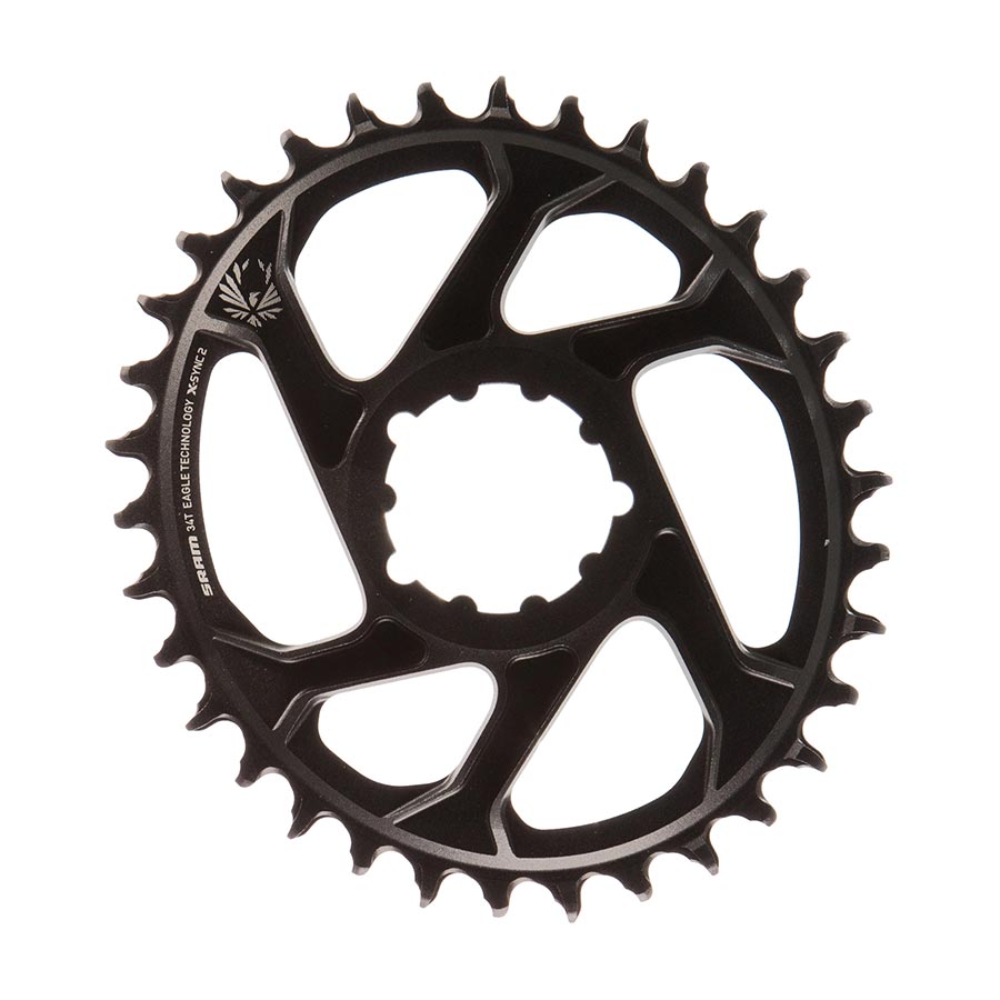 SRAM, X-Sync 2 Oval, 32T Chainring, 11/12sp, BCD: Direct Mount, Aluminum, Black, 6mm offset