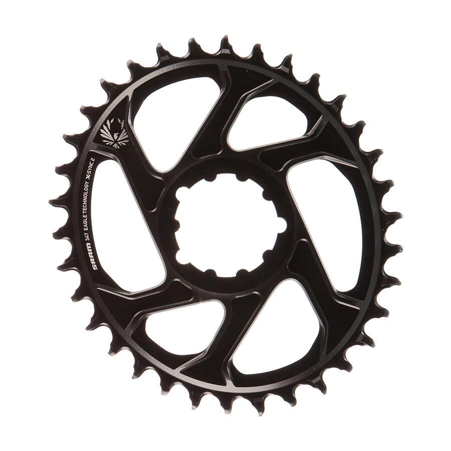 SRAM, X-Sync 2 Oval, 32T Chainring, 11/12sp, BCD: Direct Mount, Aluminum, Black, 6mm offset