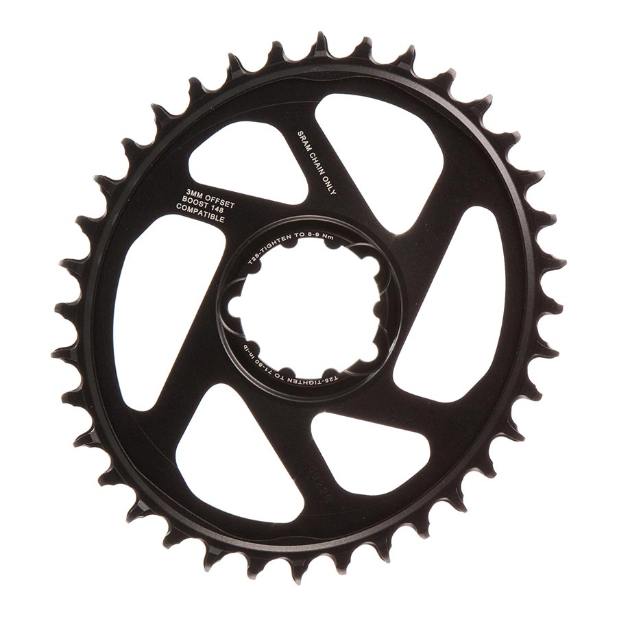 SRAM, X-Sync 2 Oval, 32T Chainring, 11/12sp, BCD: Direct Mount, Aluminum, Black, 6mm offset