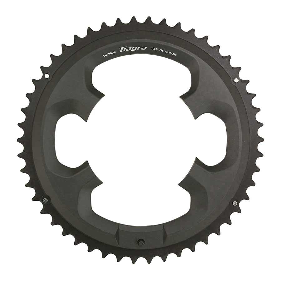 Shimano, Tiagra FC-4700, Chainring, Teeth: 34, Speed: 10, BCD: 110, Bolts: 4, Inner, Aluminum, Grey, Y1RC34000