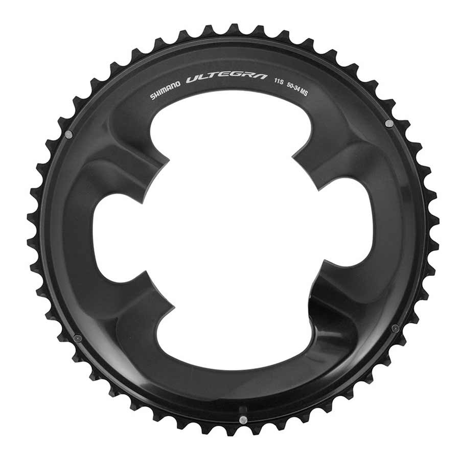 Shimano, Ultegra FC-R8000, Chainring, Teeth: 50, Speed: 11, BCD: 110, Bolts: 4, Outer, Aluminum, Grey, Y1W898020