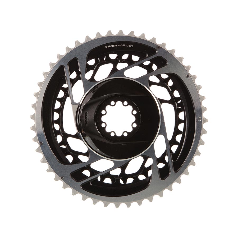 SRAM, Red AXS 2x, Chainring, Teeth: 33/46, Speed: 12, BCD: Direct Mount, Pair, Aluminum, Grey