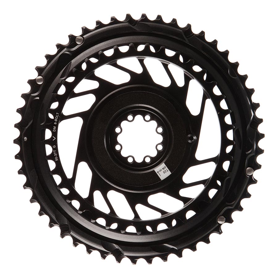 SRAM, Red AXS 2x, Chainring, Teeth: 33/46, Speed: 12, BCD: Direct Mount, Pair, Aluminum, Grey