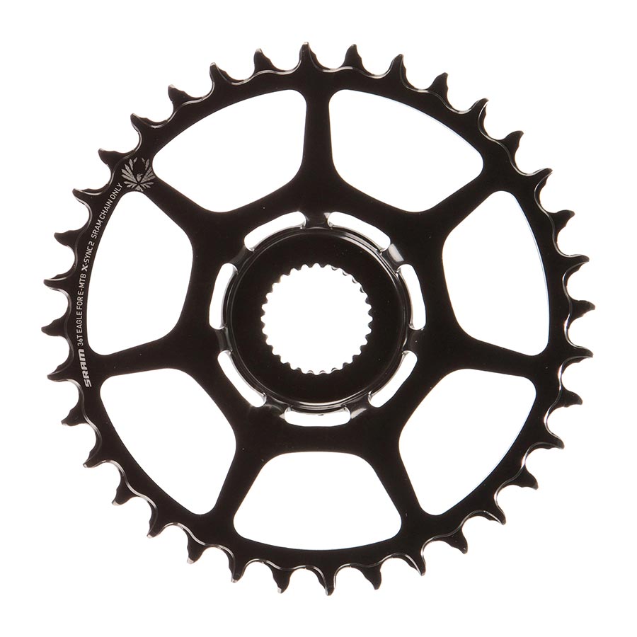 SRAM, X-SYNC 2 Bosch, Chainring, Teeth: 16, Speed: 12, BCD: Direct Mount, Single, Steel, Black