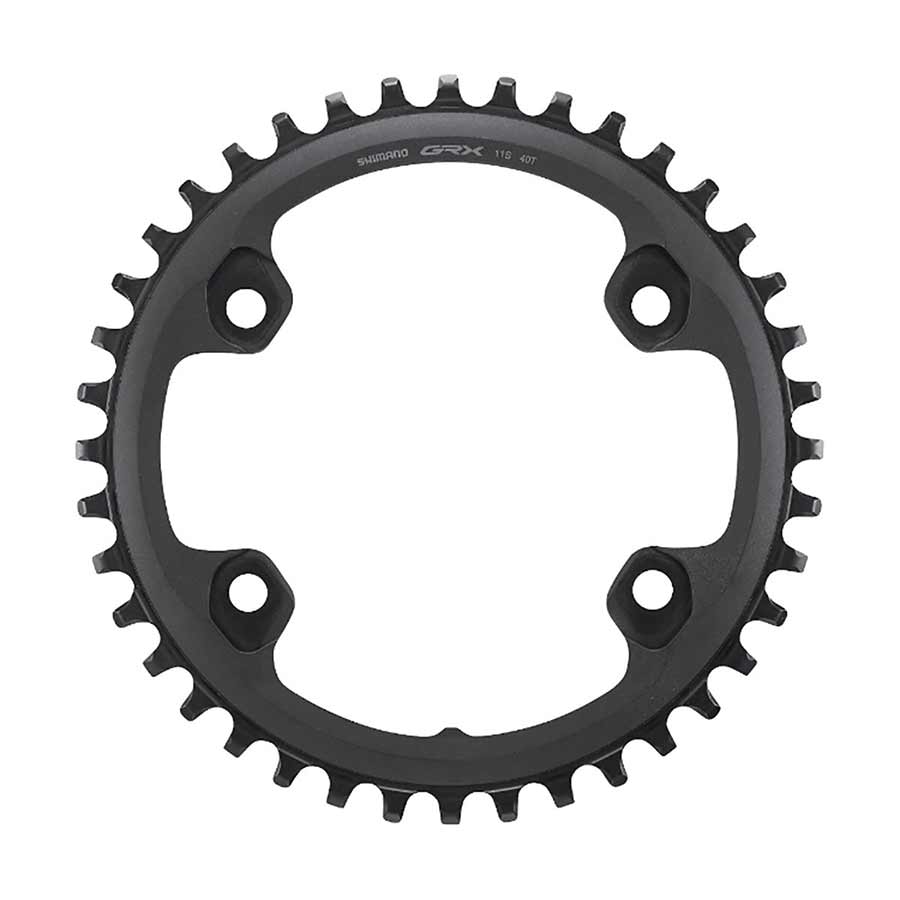 Shimano, GRX FC-RX600 1x11, Chainring, Teeth: 40, Speed: 11, BCD: 110, Bolts: 4, Single, Aluminum, Black