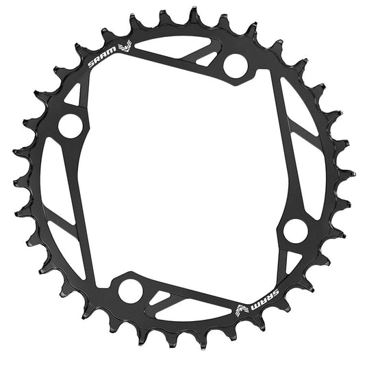 SRAM, Eagle T-Type E-MTB, Chainring, Teeth: 34, Speed: 12, BCD: 104, Bolts: 4, Steel, Black