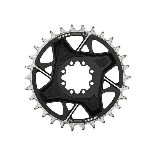 SRAM, Eagle T-Type DM X0 3mm Offset, Chainring, Teeth: 30, Speed: 12, BCD: Direct Mount, Aluminum, Black