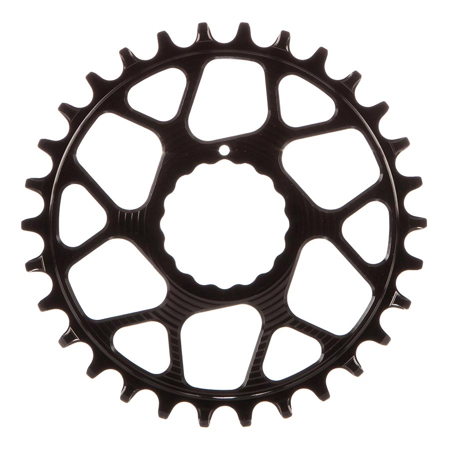 Works Components, RF Cinch, Chainring, Teeth: 30, Speed: 11/12, BCD: Direct Mount Cinch, Front, 7075-T6 Aluminum, Black