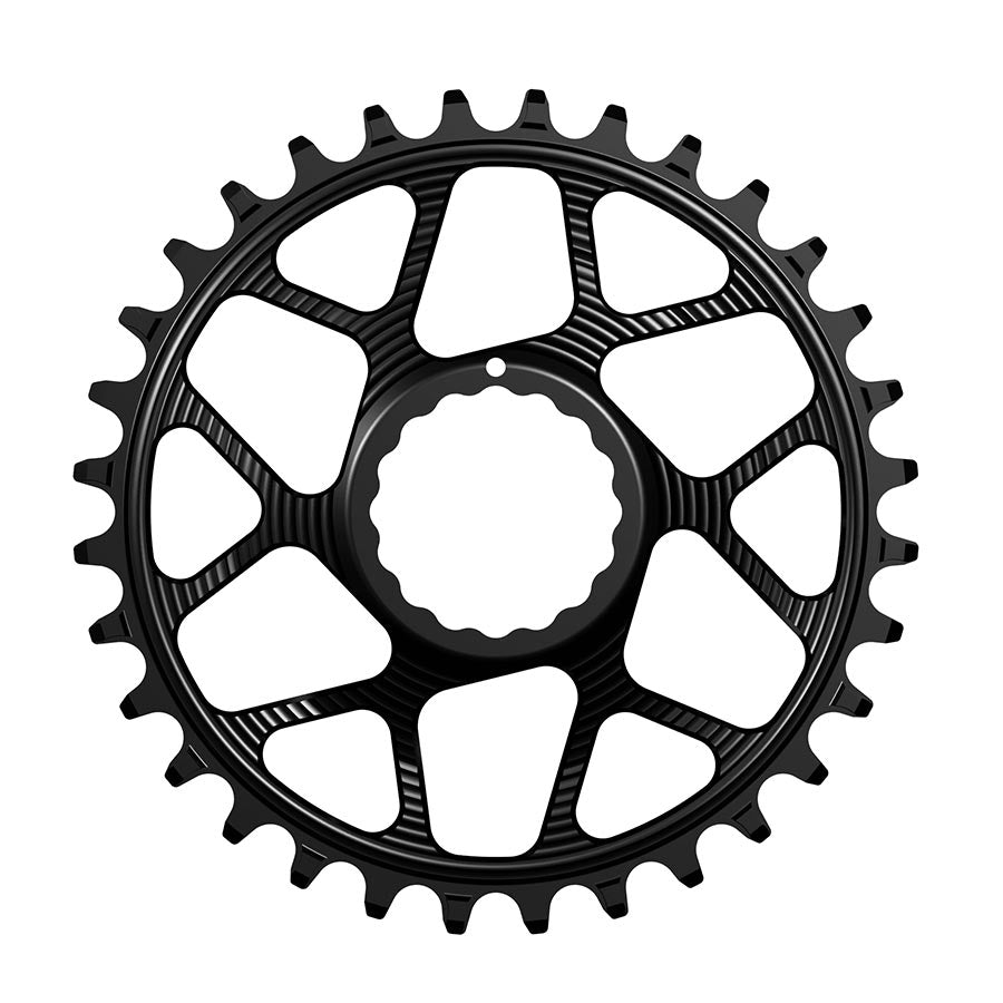 Works Components, RF Cinch, Chainring, Teeth: 30, Speed: 11/12, BCD: Direct Mount Cinch, Front, 7075-T6 Aluminum, Black