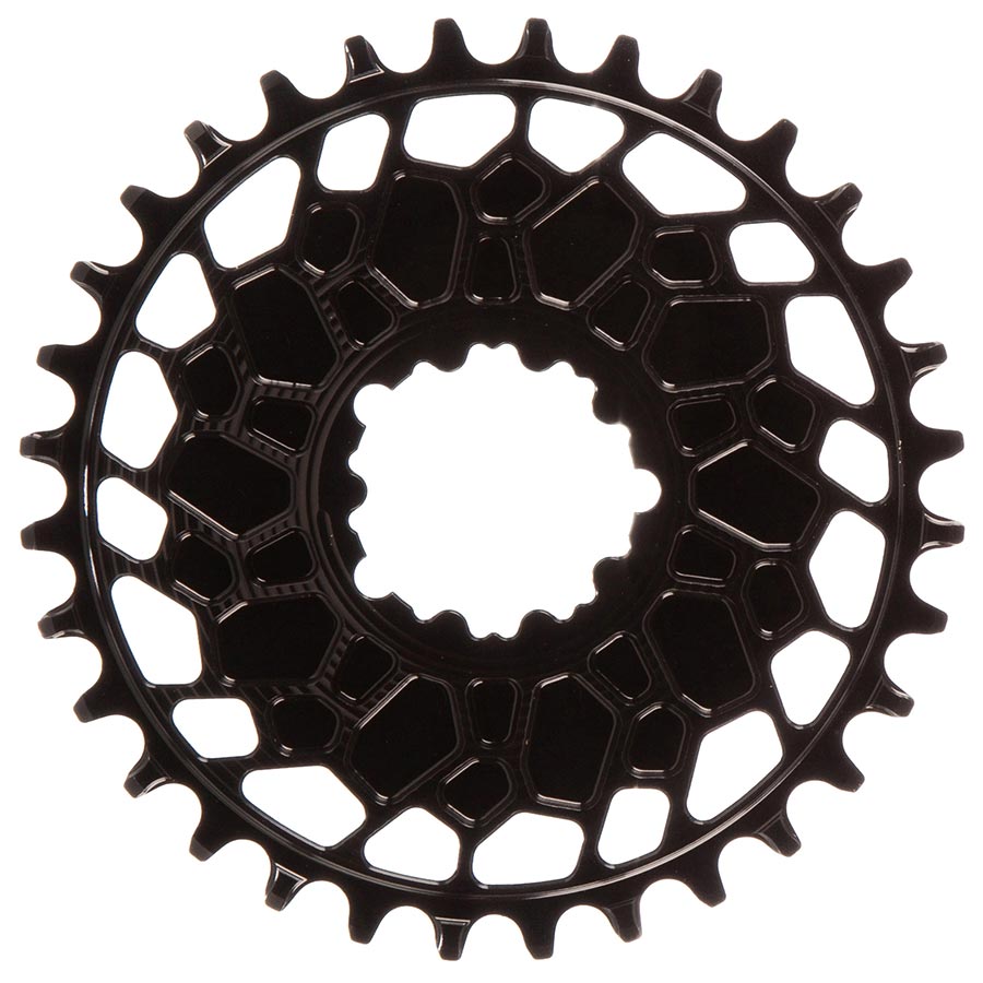 Works Components, GEO SRAM GXP, Chainring, Teeth: 30, Speed: 12, BCD: Direct Mount SRAM 3 Bolt, Front, 7075-T6 Aluminum, Black