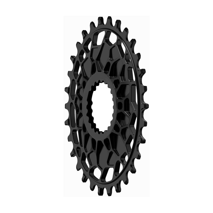 Works Components, GEO SRAM GXP, Chainring, Teeth: 30, Speed: 12, BCD: Direct Mount SRAM 3 Bolt, Front, 7075-T6 Aluminum, Black