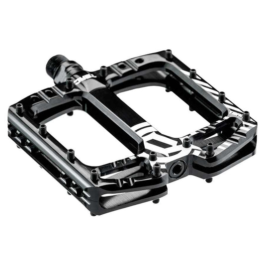 Deity, TMAC, Platform Pedals, Body: Aluminum, Spindle: Cr-Mo, 9/16'', Black, Pair