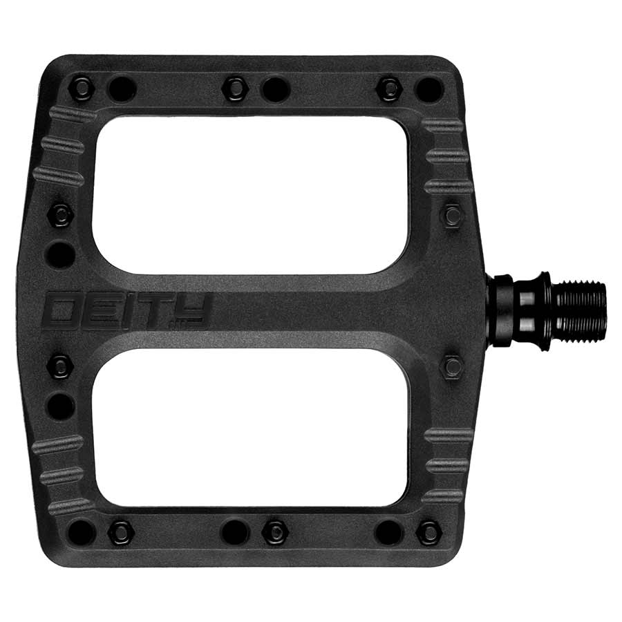 Deity, Deftrap, Platform Pedals, Body: Nylon, Spindle: Cr-Mo, Black, Pair