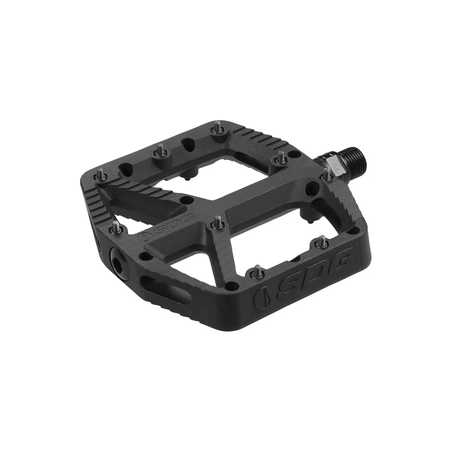 SDG Components, Comp, Platform Pedals, Body: Composite, Spindle: Cr-Mo, 9/16'', Black, Pair