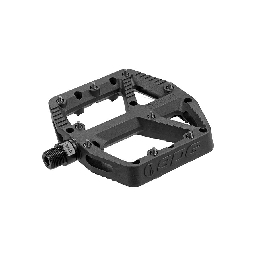 SDG Components, Comp, Platform Pedals, Body: Composite, Spindle: Cr-Mo, 9/16'', Black, Pair