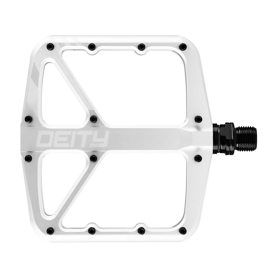 Deity, SuperVillain, Platform Pedals, Body: Aluminum, Spindle: Cr-Mo, 9/16'', Black, Pair