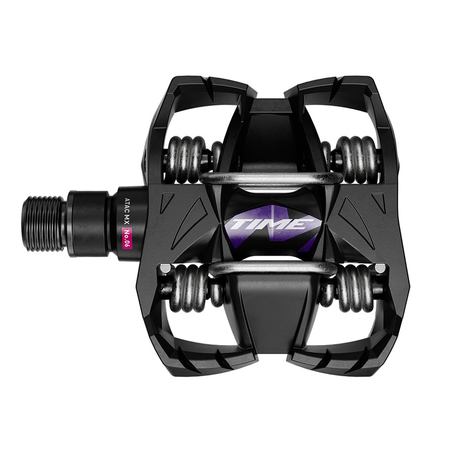 TIME, MX 6 B1, Pedals, Body: Composite, Spindle: Steel, 9/16'', Black Purple, Pair