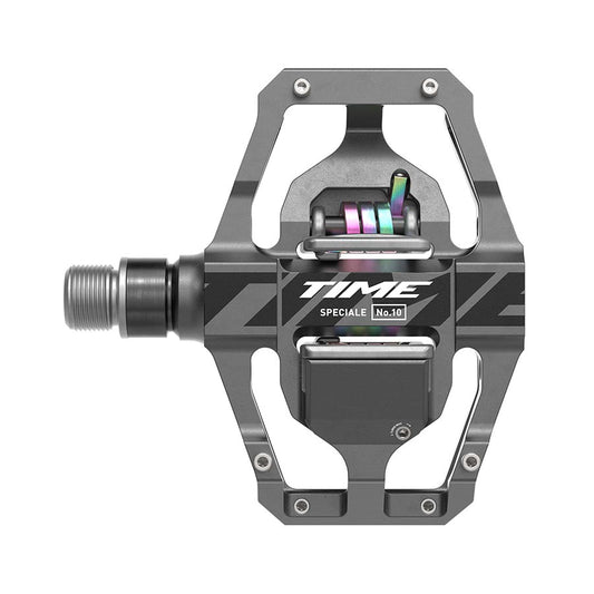 TIME, Speciale 10 Large B1, Pedals, Body: Aluminum, Spindle: Steel, 9/16'', Dark Grey, Pair