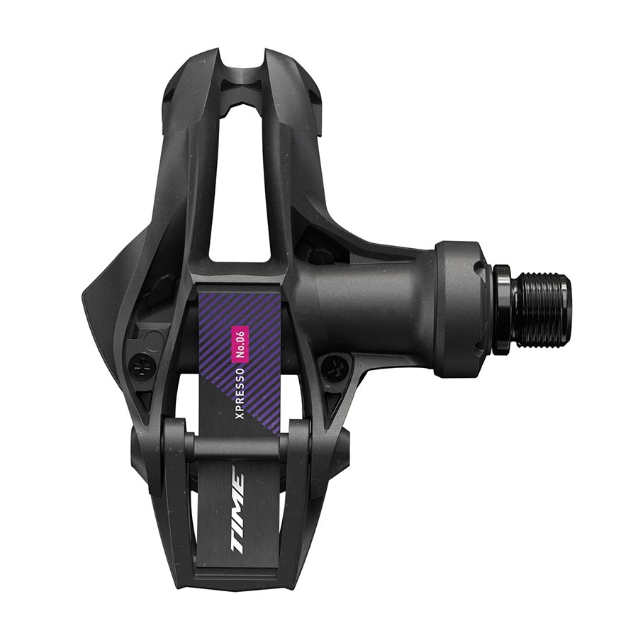 TIME, XPRESSO 6 B1, Pedals, Body: Composite, Spindle: Steel, 9/16'', Black/Purple, Pair