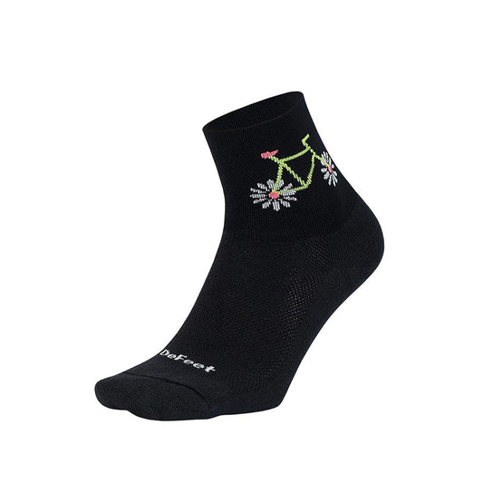 DeFeet, Aireator 2-3'' Cuff, Socks, Pedal Power, L, Pair