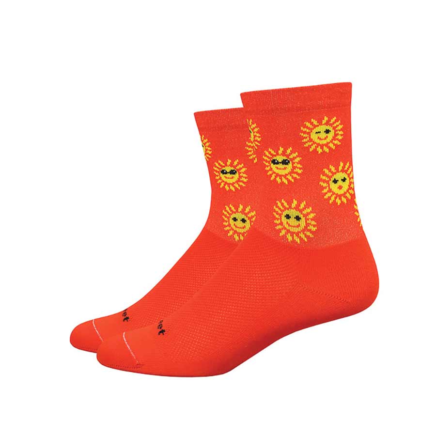 DeFeet, Aireator 4'', Socks, Poinciana/Yellow, S