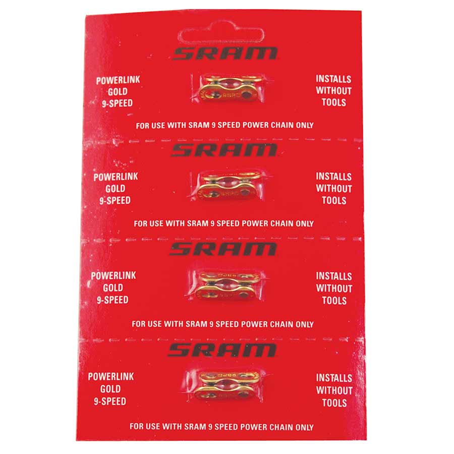 SRAM, Powerlink, 8sp chain connector, Silver, Card of 4