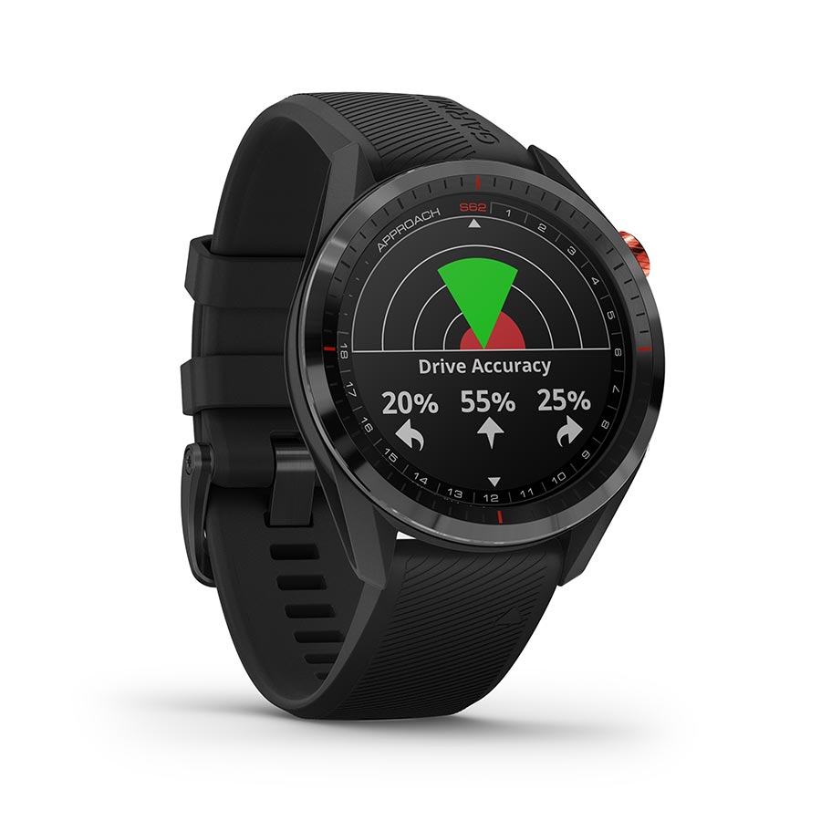 Garmin, Approach S62, Watch, Watch Color: Black, Wristband: Black - Silicone