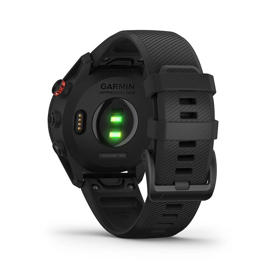 Garmin, Approach S62, Watch, Watch Color: Black, Wristband: Black - Silicone