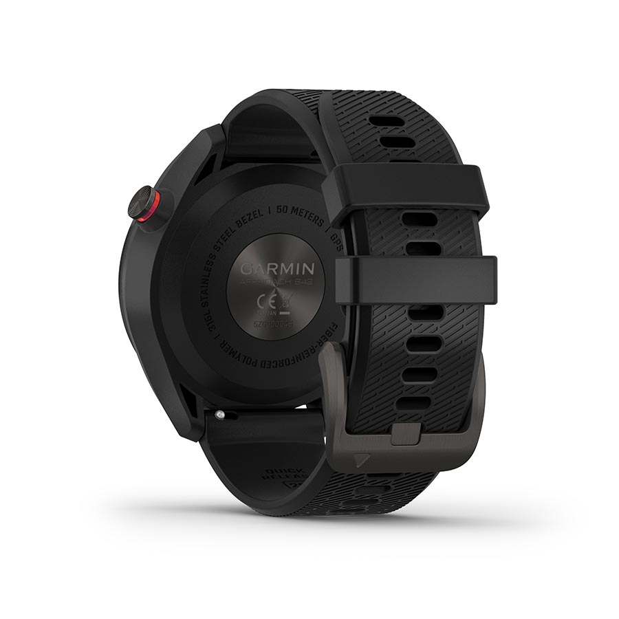 Garmin, Approach S42, Watch, Watch Color: Black, Wristband: Black - Silicone