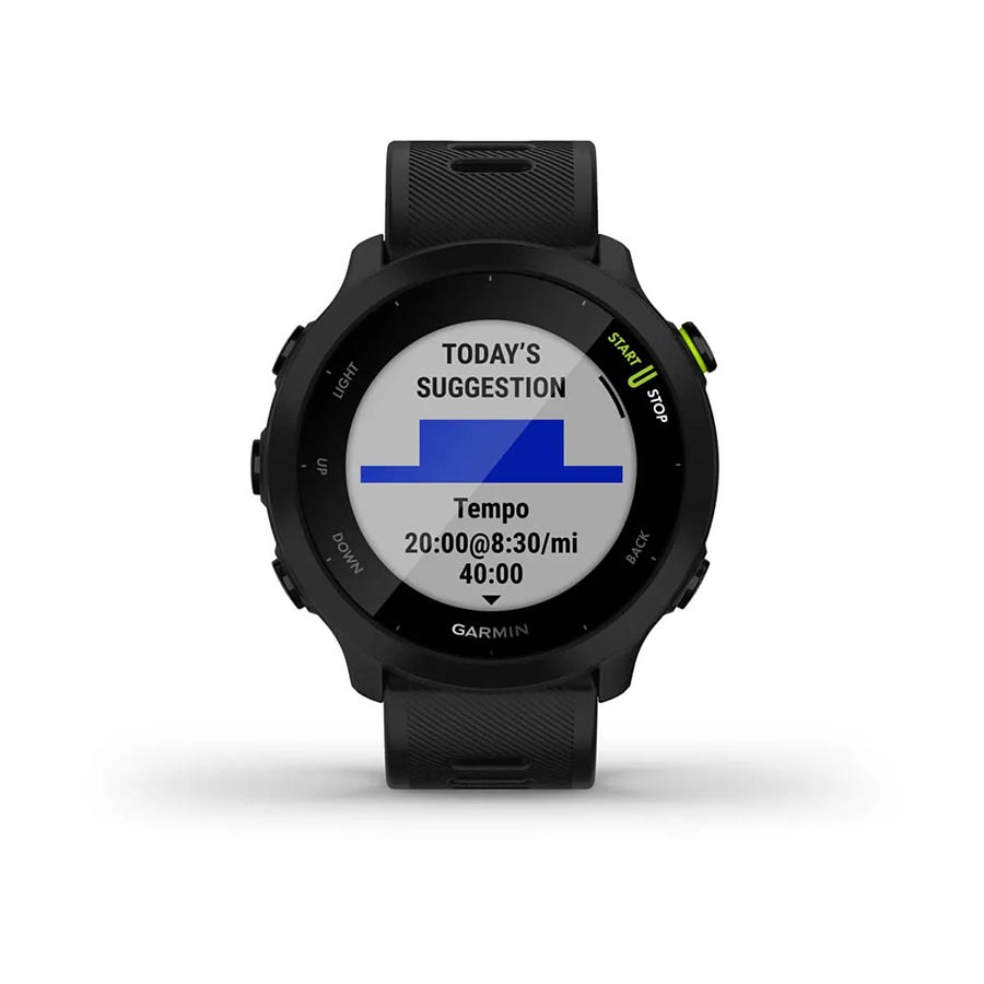 Garmin, Forerunner 55, Watch, Watch Color: Aqua, Wristband: Aqua - Silicone