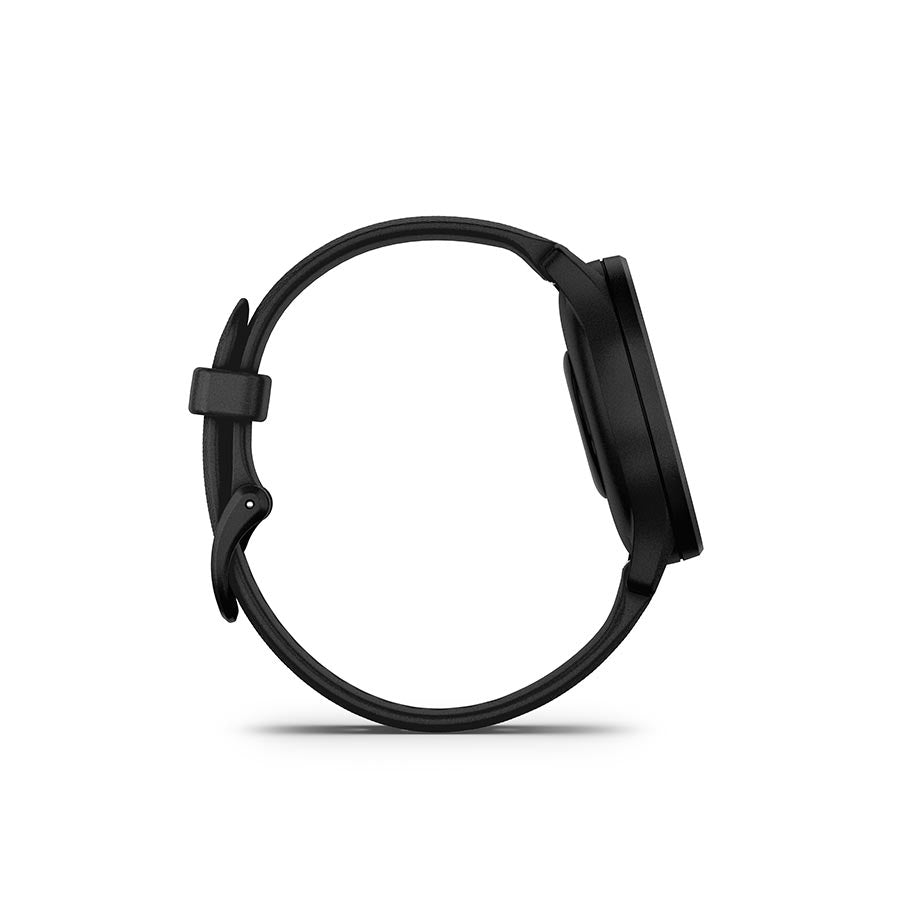 Garmin, vivomove Sport, Watch, Watch Color: Black, Wristband: Black - Silicone