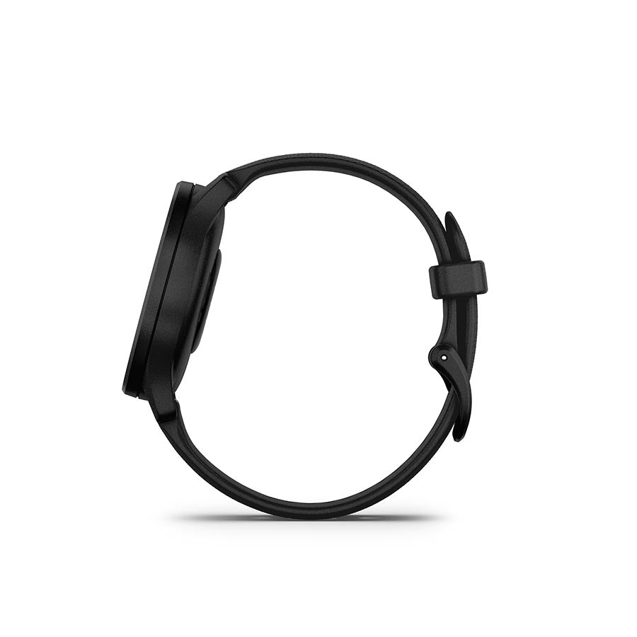 Garmin, vivomove Sport, Watch, Watch Color: Black, Wristband: Black - Silicone