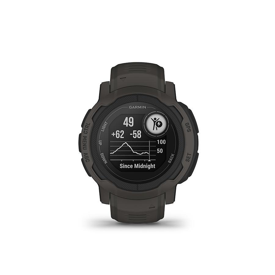 Garmin, Instinct 2, Watch, Watch Color: Graphite, Wristband: Graphite - Silicone