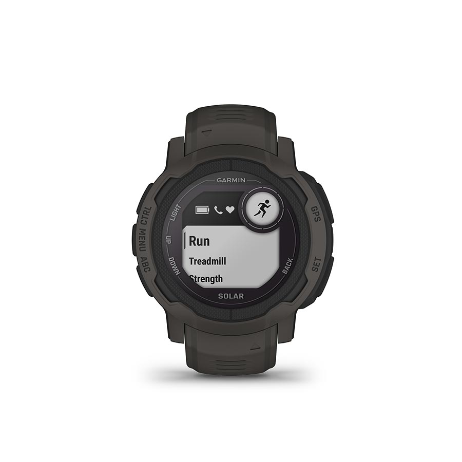 Garmin, Instinct 2 Solar, Watch, Watch Color: Graphite, Wristband: Graphite - Silicone