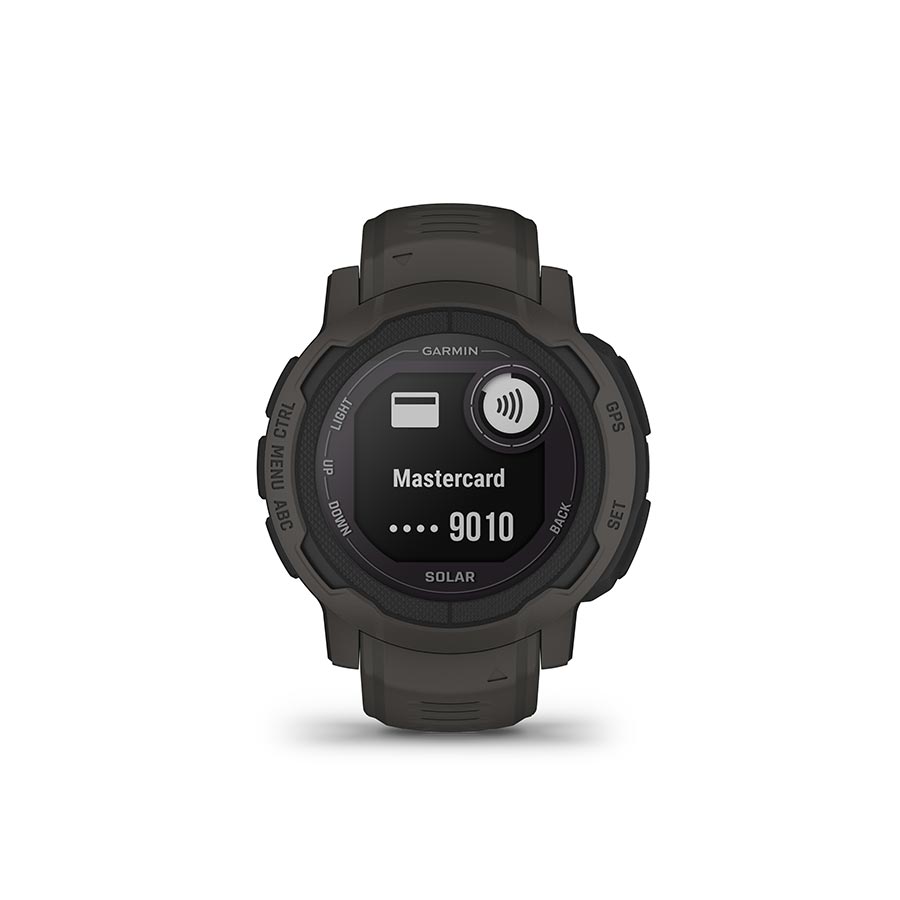 Garmin, Instinct 2 Solar, Watch, Watch Color: Graphite, Wristband: Graphite - Silicone