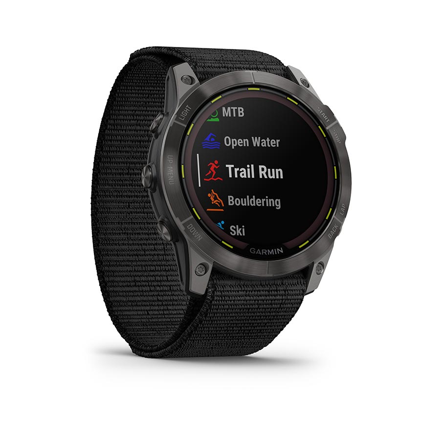 Garmin, Enduro 2, Watch, Watch Color: Grey, Wristband: Black - Silicone