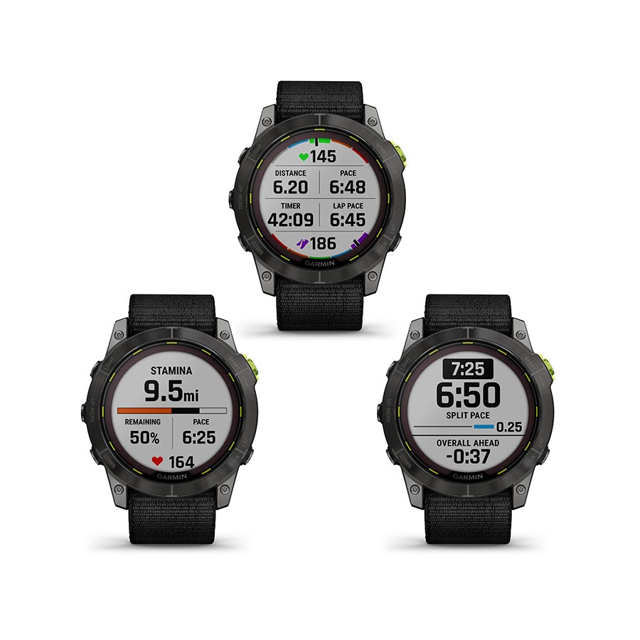 Garmin, Enduro 2, Watch, Watch Color: Grey, Wristband: Black - Silicone