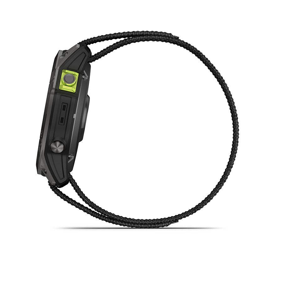 Garmin, Enduro 2, Watch, Watch Color: Grey, Wristband: Black - Silicone