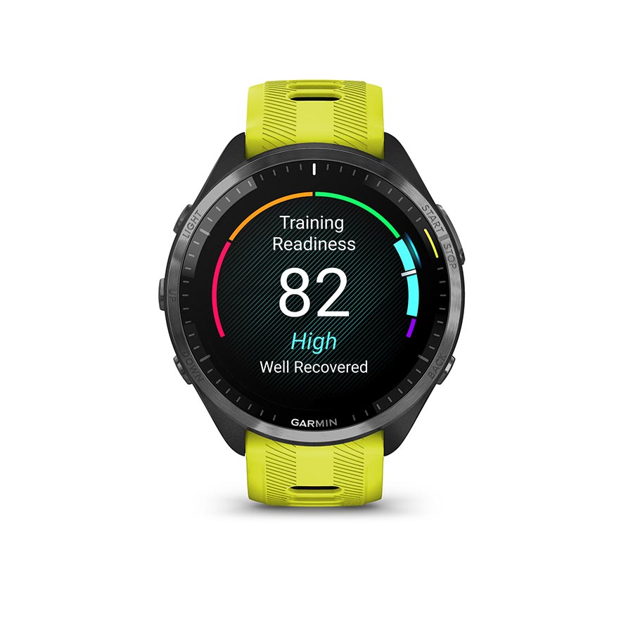 Garmin, Forerunner 965, Watch, Watch Color: Black, Wristband: Black/Powder Grey - Silicone