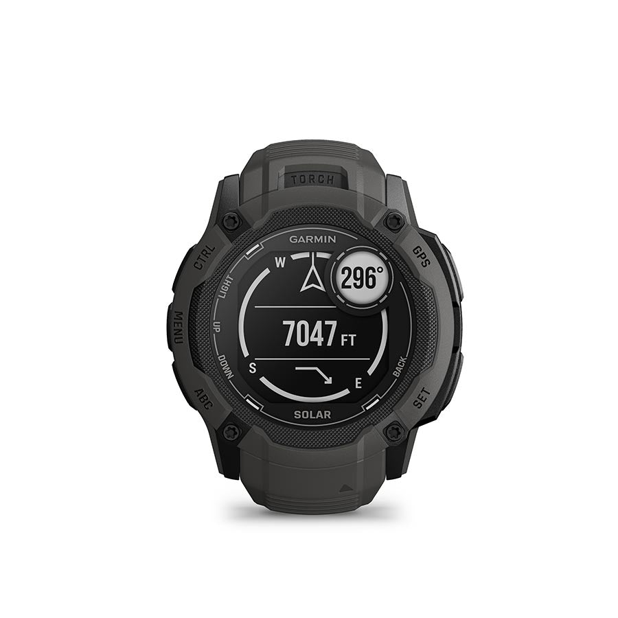 Garmin, Instinct 2X Solar, Watch, Watch Color: Graphite, Wristband: Graphite - Silicone