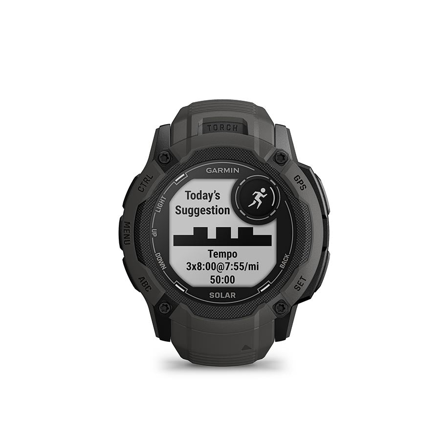 Garmin, Instinct 2X Solar, Watch, Watch Color: Graphite, Wristband: Graphite - Silicone