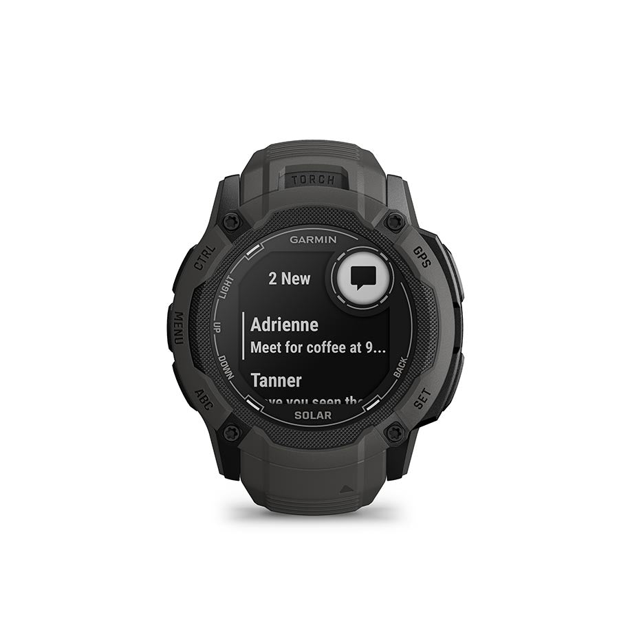 Garmin, Instinct 2X Solar, Watch, Watch Color: Graphite, Wristband: Graphite - Silicone