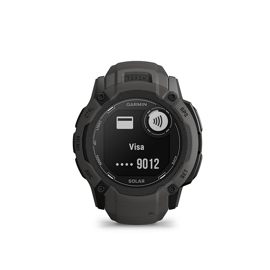 Garmin, Instinct 2X Solar, Watch, Watch Color: Graphite, Wristband: Graphite - Silicone